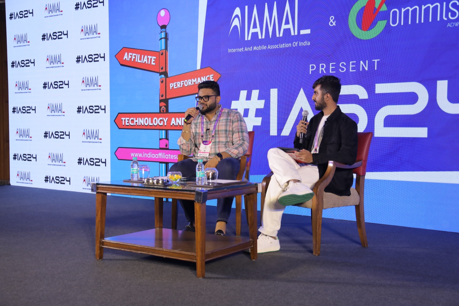 Piyush Kukreja in a two-speaker panel conversation on stage